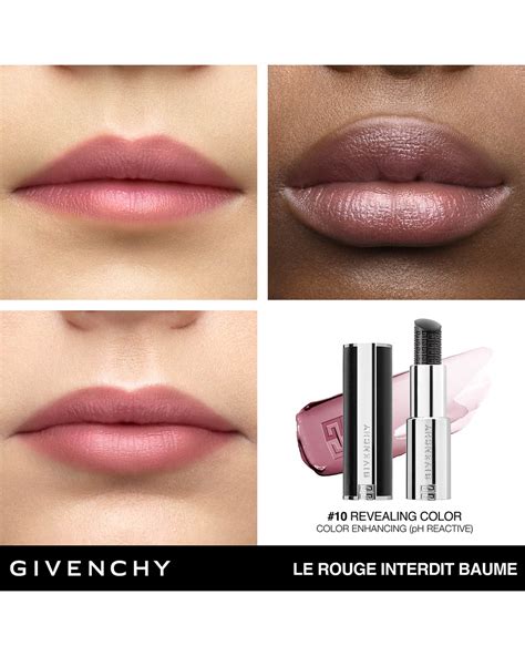 givenchy le rouge interdit 24-hour hydrating balm|Givenchy interedit lip balm.